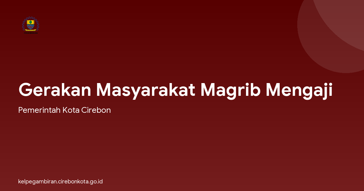 Gerakan Masyarakat Magrib Mengaji