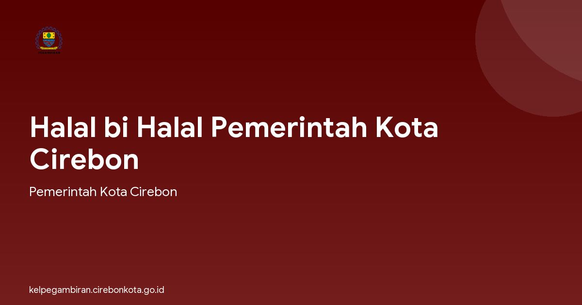 Halal bi Halal Pemerintah Kota Cirebon