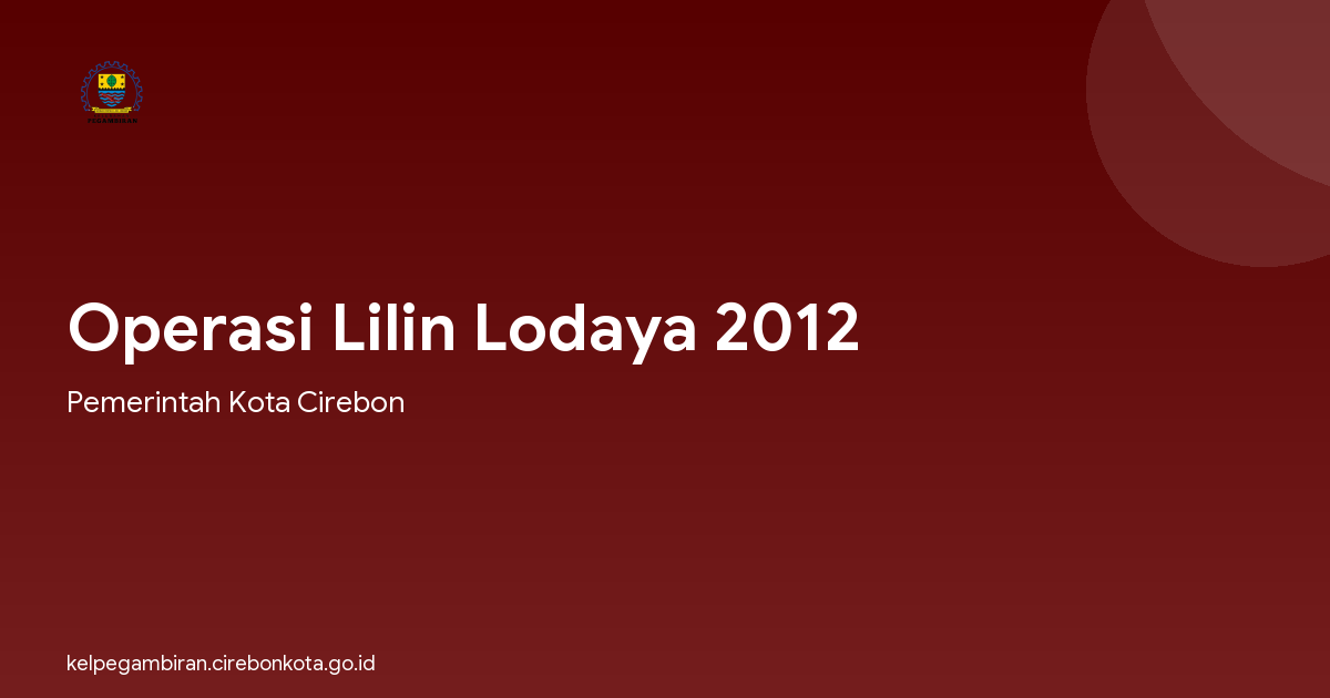 Operasi Lilin Lodaya 2012