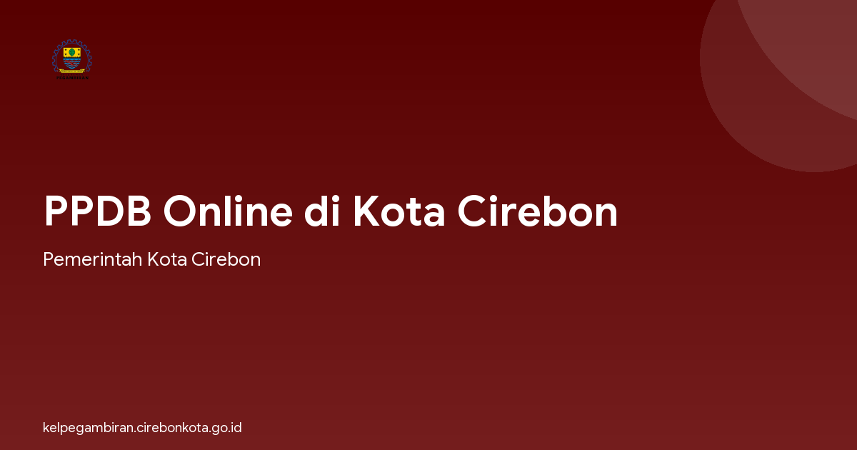 PPDB Online di Kota Cirebon