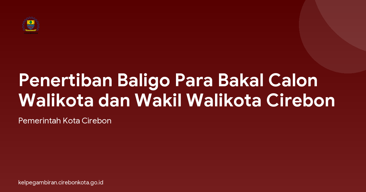 Penertiban Baligo Para Bakal Calon Walikota dan Wakil Walikota Cirebon