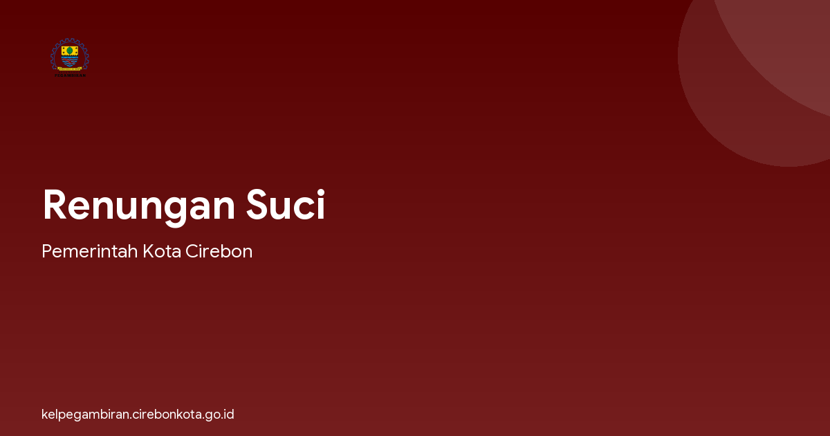 Renungan Suci