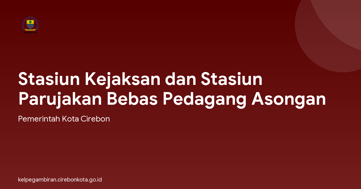Stasiun Kejaksan dan Stasiun Parujakan Bebas Pedagang Asongan