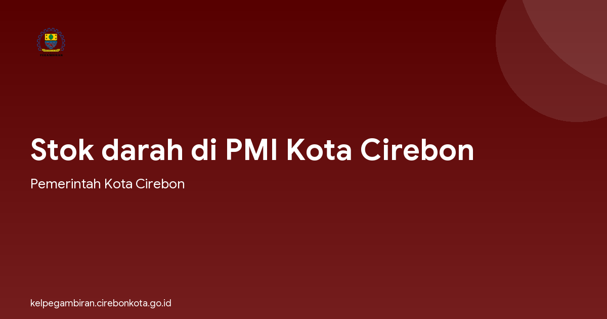 Stok darah di PMI Kota Cirebon