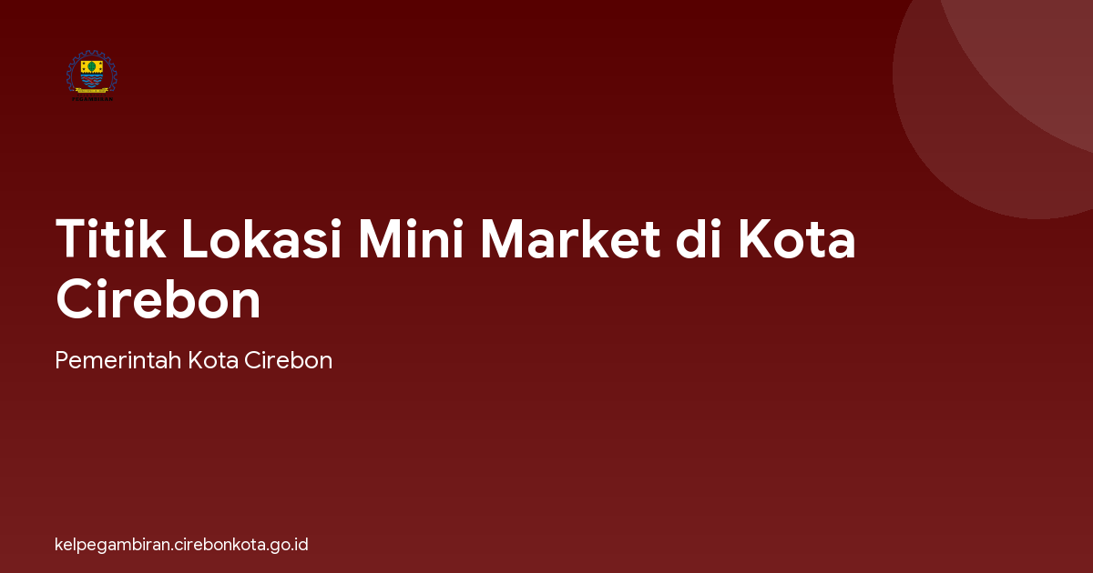 Titik Lokasi Mini Market di Kota Cirebon