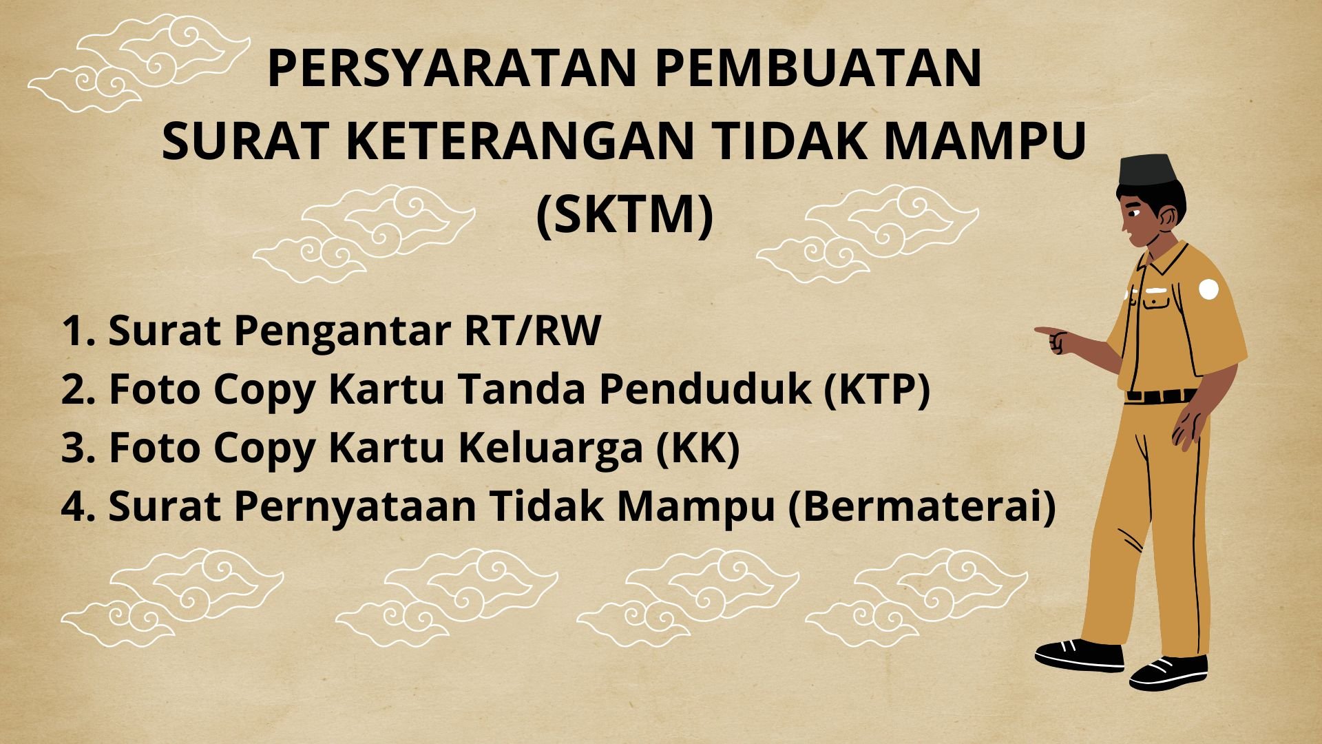 Persyaratan Surat Keterangan Tidak Mampu (SKTM)