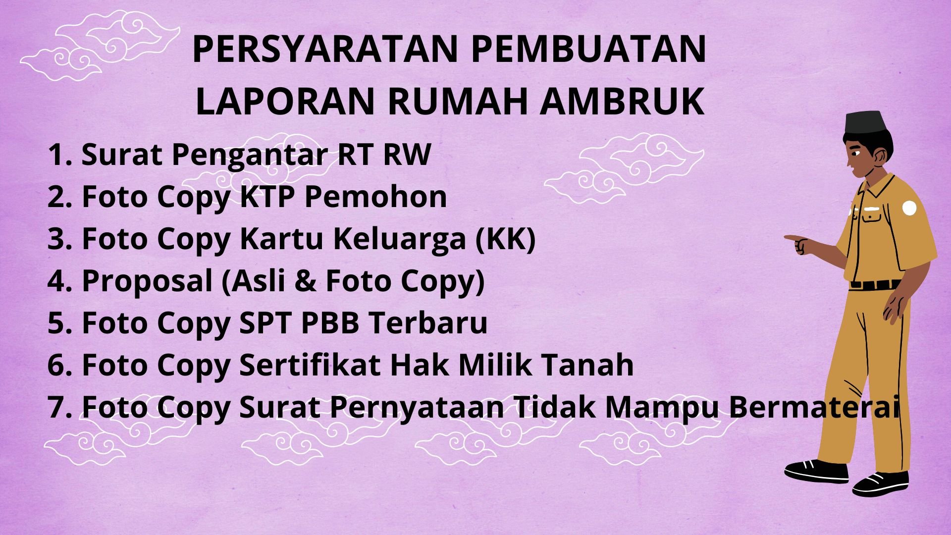 Surat Keterangan Rumah Ambruk