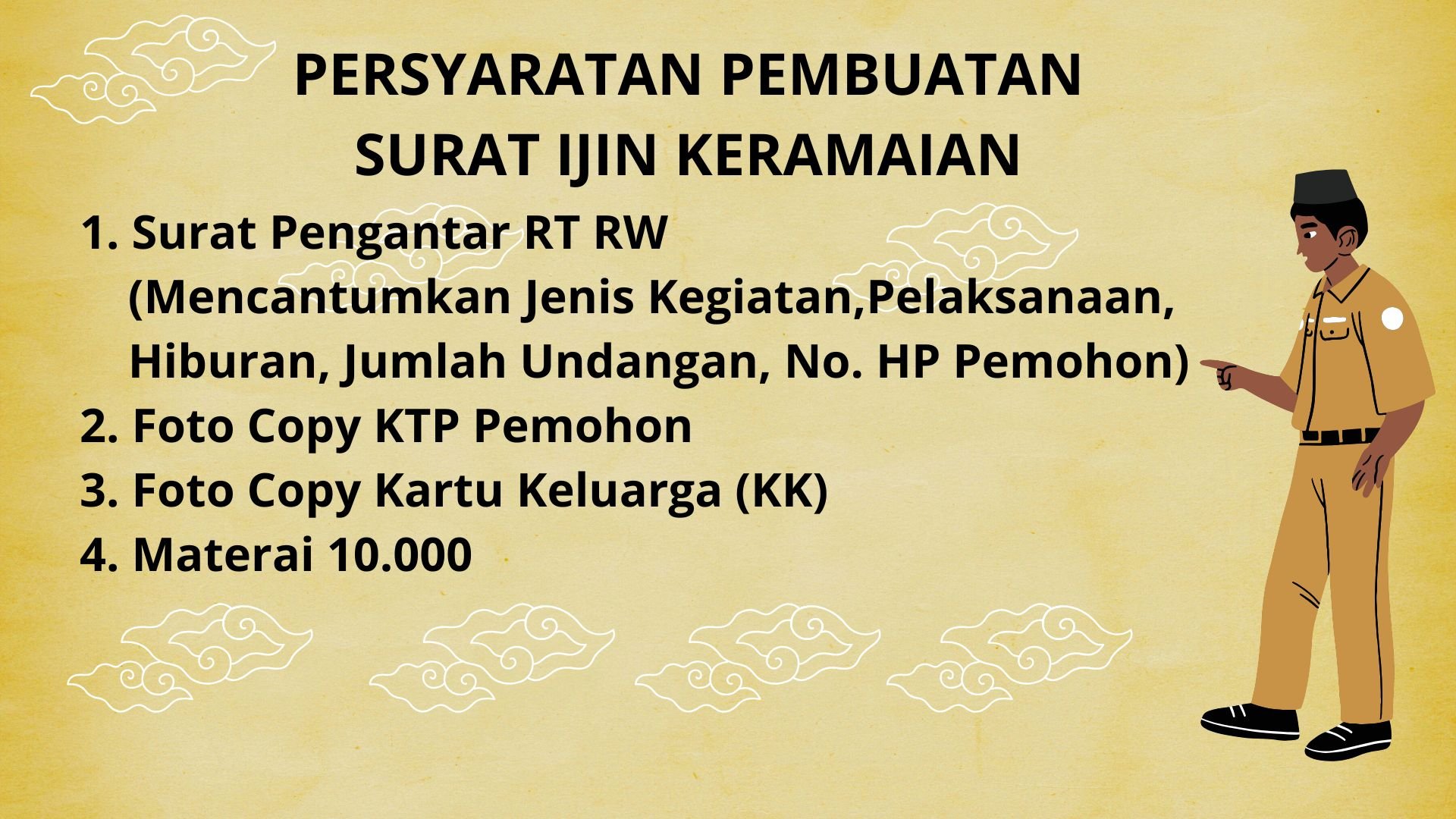 Surat Keterangan Ijin Keramaian
