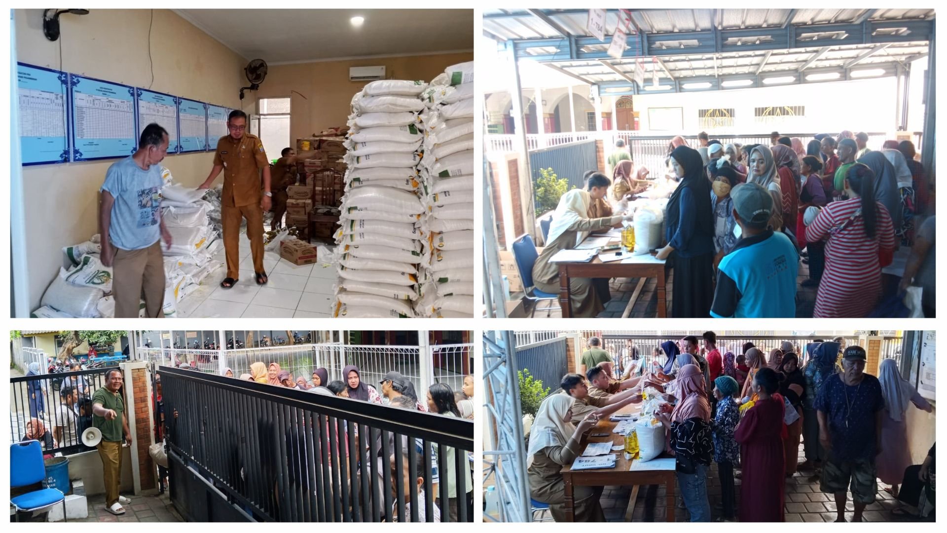 Penyaluran Bantuan Beras dan Minyak (Bangpang) Kelurahan Pegambiran