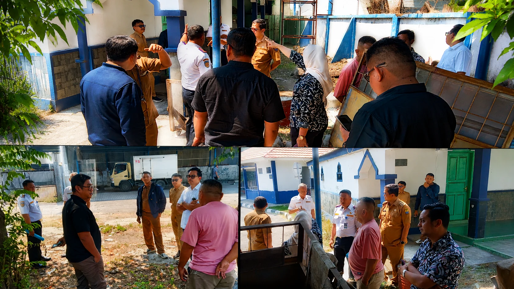 Kelurahan Pegambiran melakukan survei lokasi bersama untuk merencanakan pembangunan IRIGASI