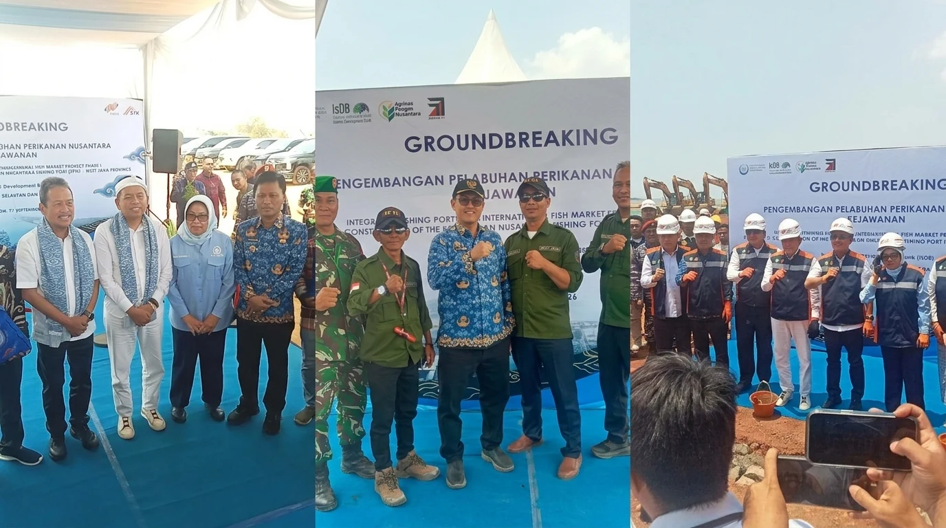 Groundbreaking Pembangunan Pelabuhan Perikanan Nusantara (PPN) Kejawanan Kota Cirebon