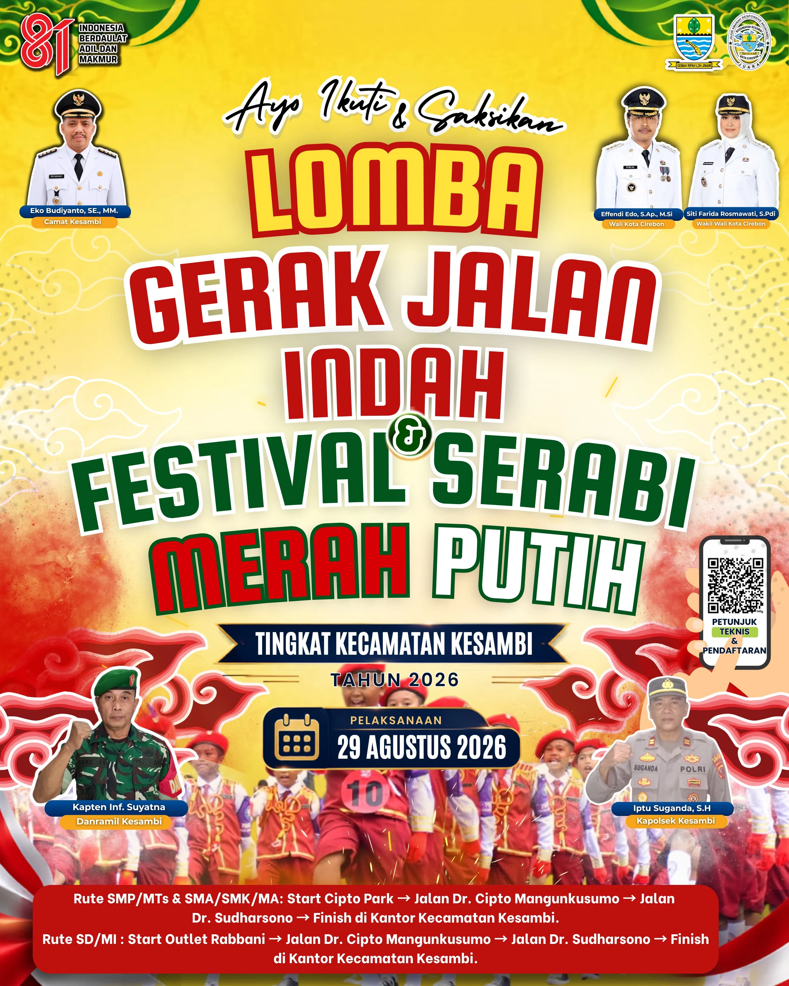 LOMBA GERAK JALAN INDAH TINGKAT KECAMATAN KESAMBI