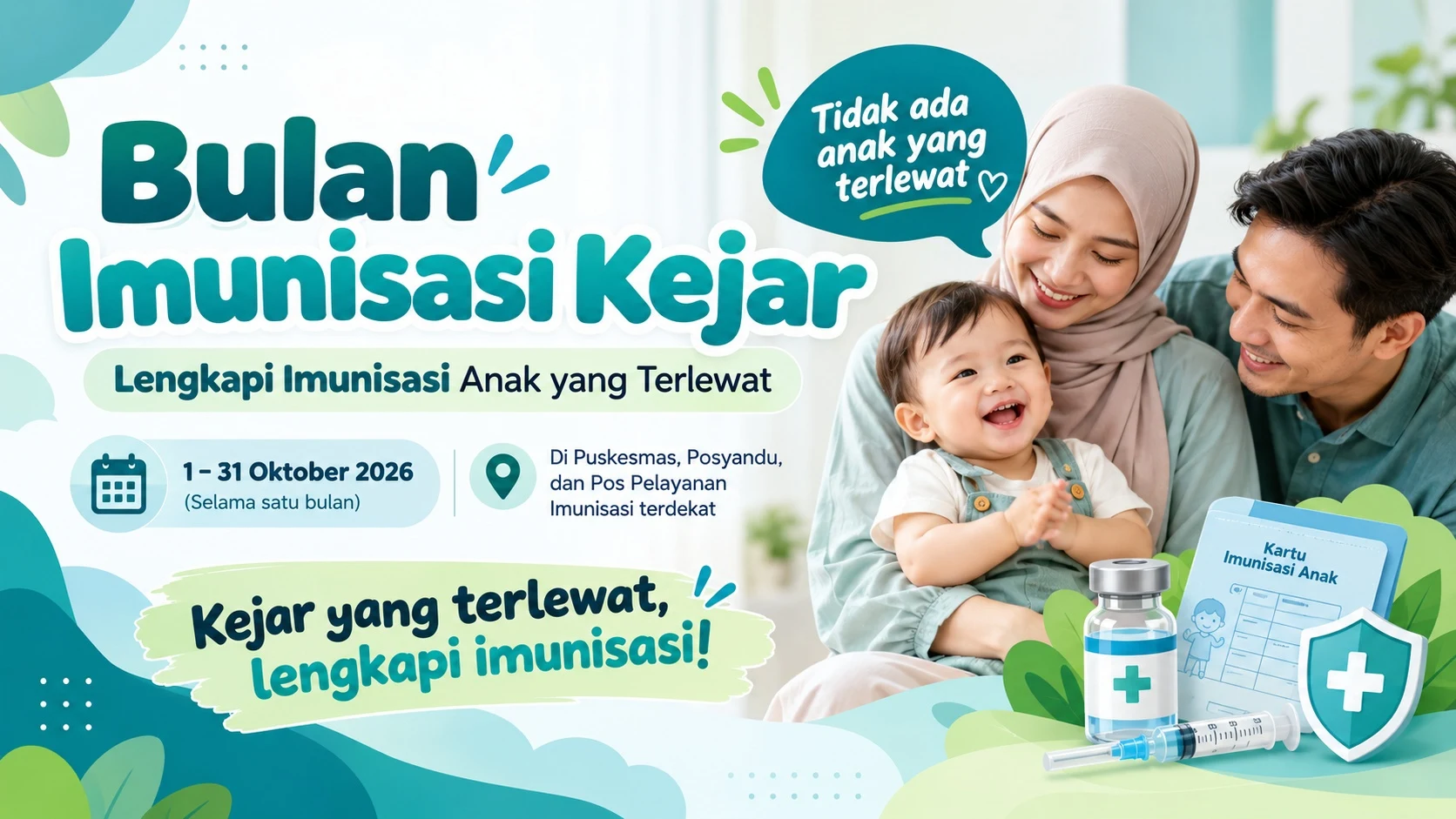 Bulan Imunisasi Kejar 2026: Lengkapi Imunisasi Anak yang Terlewat
